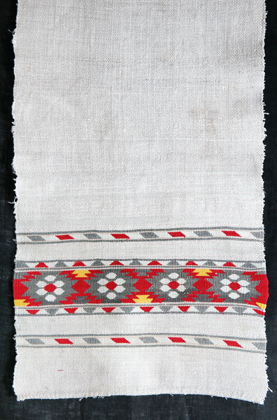 Рушник РР-90х35-44 - Рушник старовинний. Опис: тканий рушник, орнаментальні смуги, старовинний. Розмір: 90х35.